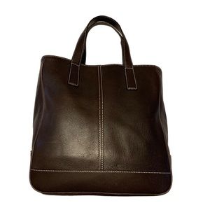 Vtg COACH 7787 Dark Brown Hamptons HandBag Tote